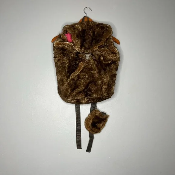 Pottery Barn Teen | Bags | Furry Pottery Barn Teen Backpack  display picture 1